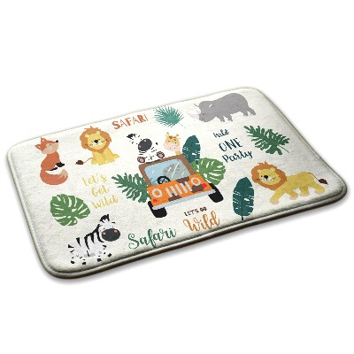Koberec pre deti Safari zvieratá