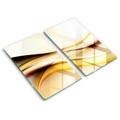 Doska na krájanie Abstraktné zlaté krivky a línie 2 kusy