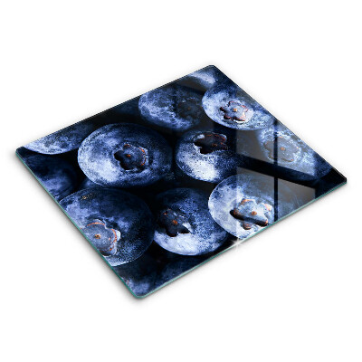 Sklenená doska na krájanie 60x52 cm Čučoriedky v detailnom zábere