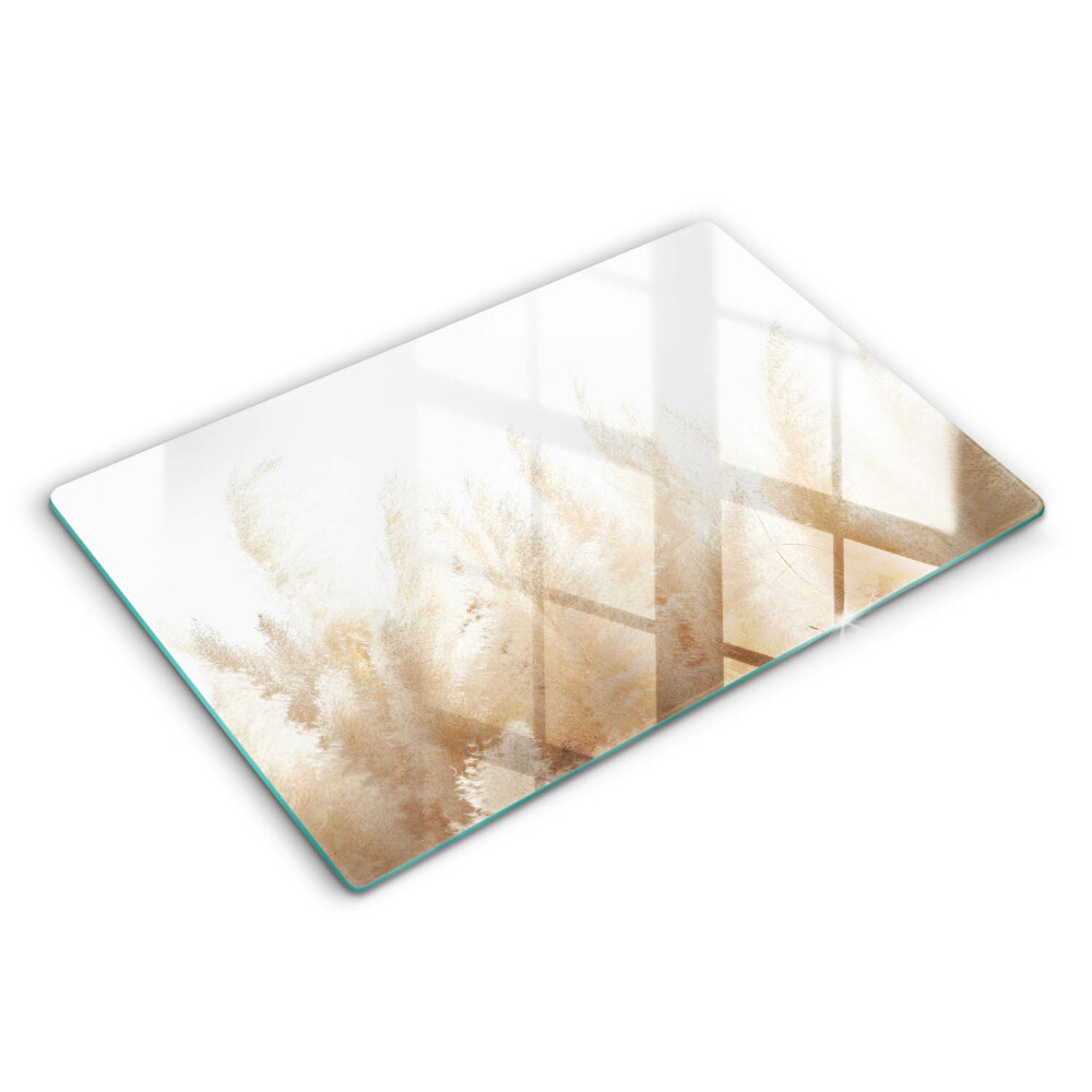 Doska na krájanie 80x52 cm Pampasové trávy pri okne