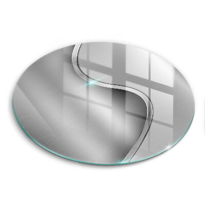 Doska na krájanie okrúhla Jin a jang zrkadlový efekt