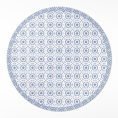 Okrúhly vinylový koberec Drobné kruhy mozaika v gréckom štýle