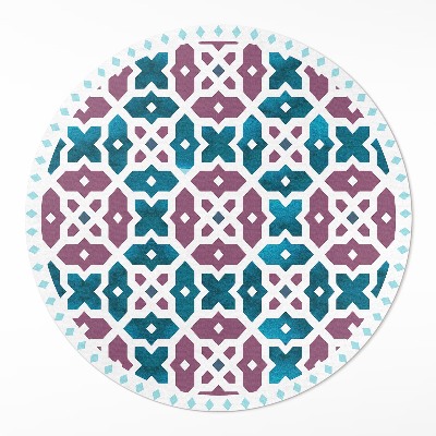 Okrúhly vinylový koberec Mozaika krásnych dlaždíc