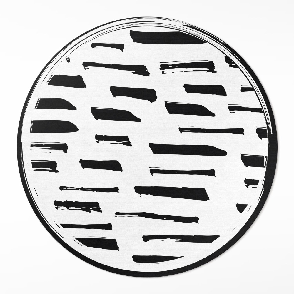 Okrúhly vinylový koberec Minimalistická moderná abstrakcia