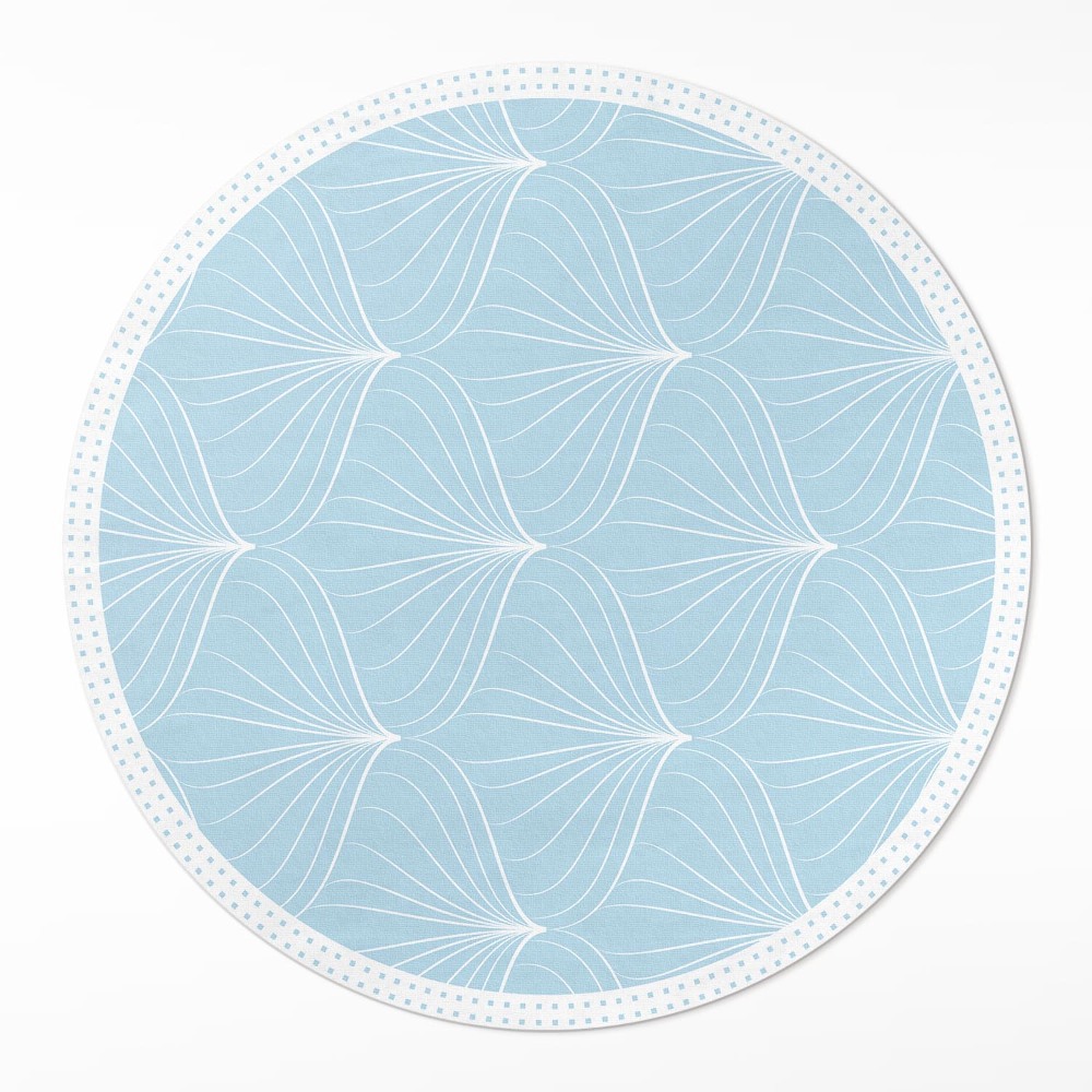 Okrúhly vinylový koberec Jemná pravidelná vzorka