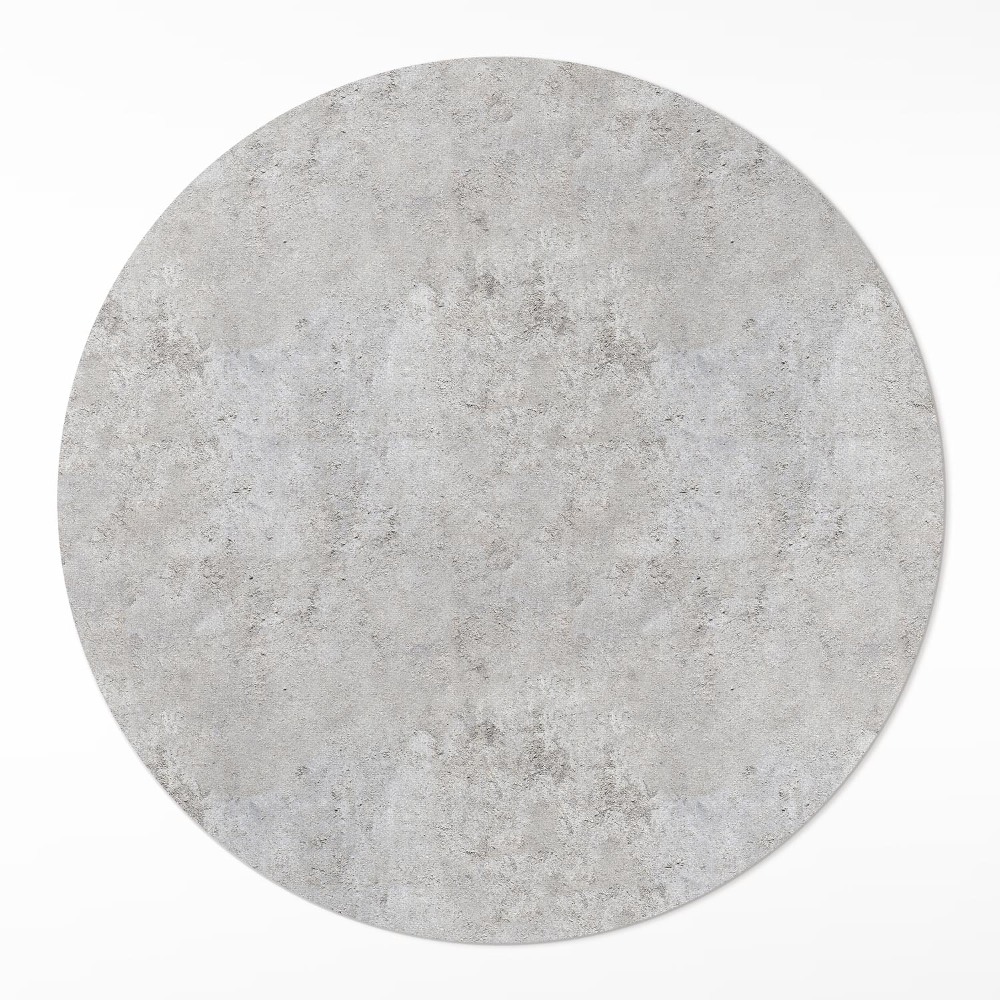 Okrúhly vinylový koberec Surový kameň industriálny betón