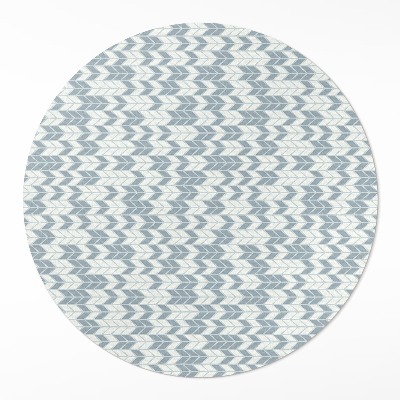 Okrúhly vinylový koberec Boho indiánsky vzor šípok