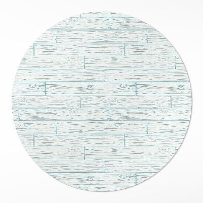 Okrúhly vinylový koberec Svetlé drevo podlahové panely