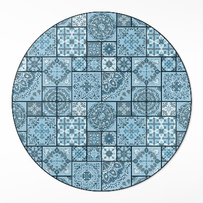 Okrúhly vinylový koberec Dekoratívne dlaždice nepravidelná mozaika
