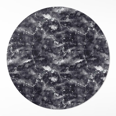 Okrúhly vinylový koberec Dekoratívny kameň ozdobný mramor