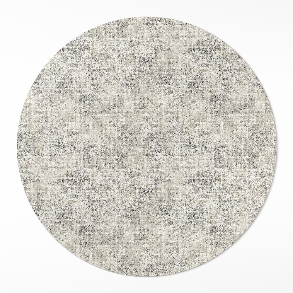 Okrúhly vinylový koberec Imitácia látky fľakaté pozadie