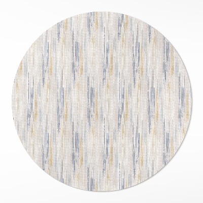 Okrúhly vinylový koberec Abstrakcia jemné maľované línie