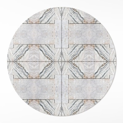 Okrúhly vinylový koberec Dekoratívne kamenné dlaždice