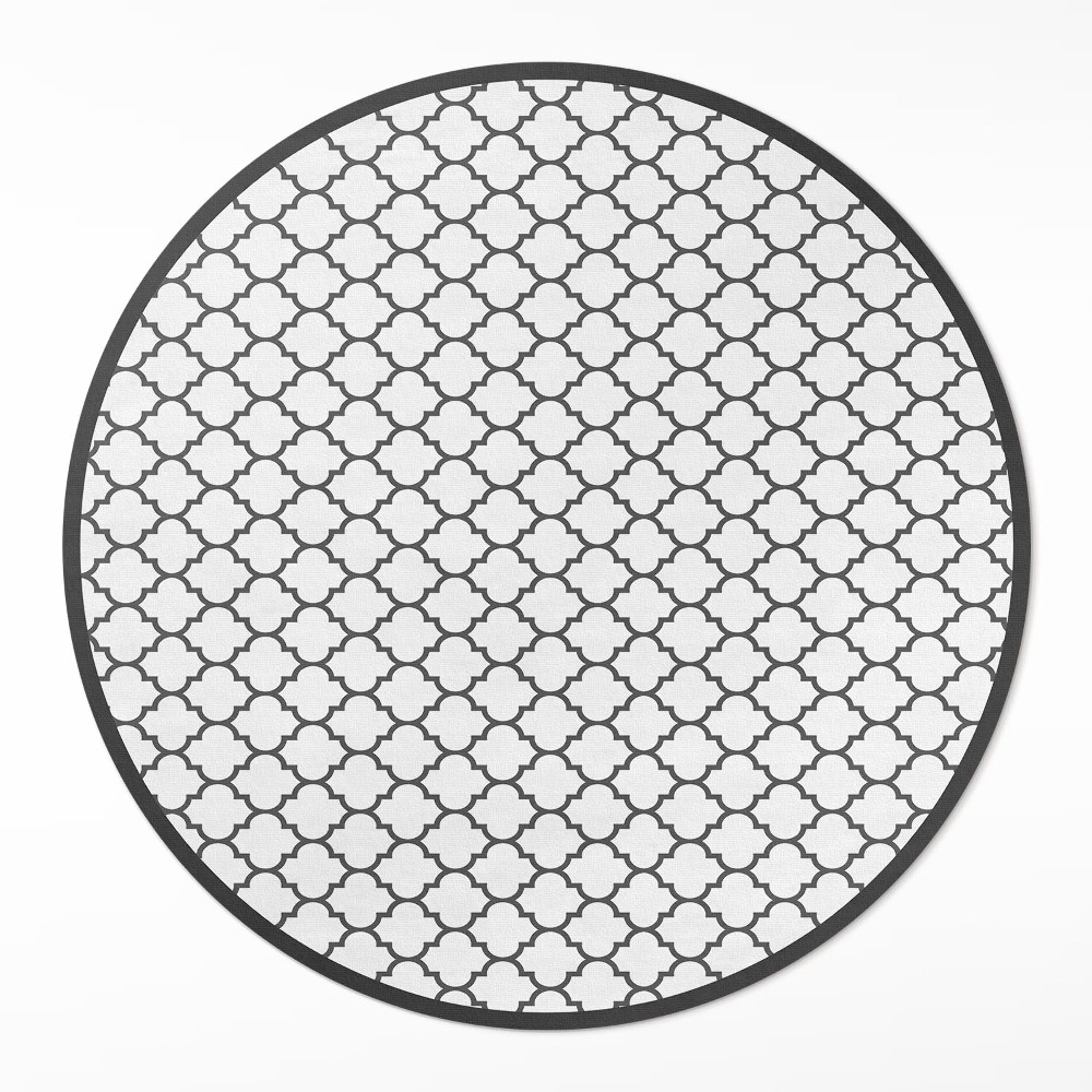 Okrúhly vinylový koberec Elegantná mozaika štýlové dlaždice