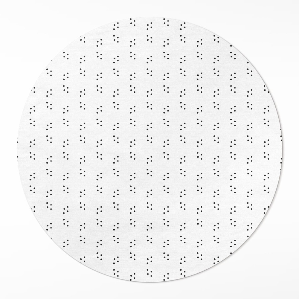 Okrúhly vinylový koberec Moderný módny vzor minimalistický