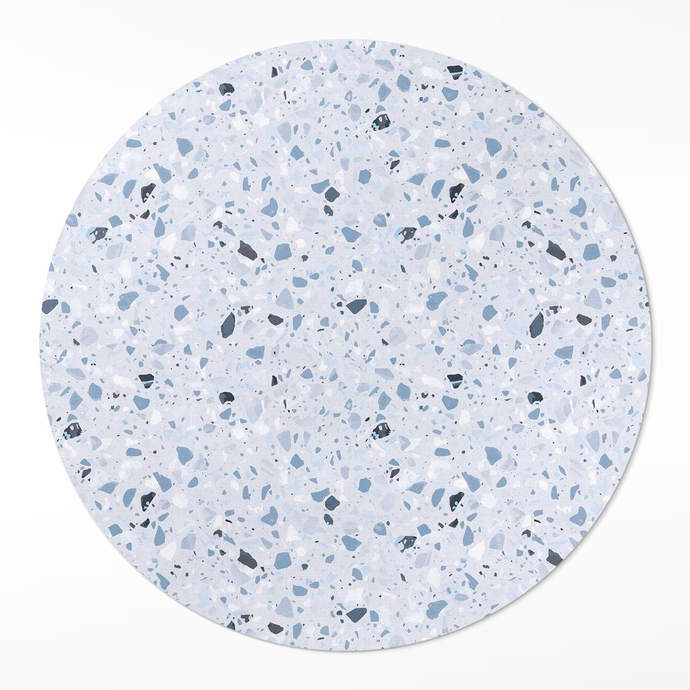 Okrúhly vinylový koberec Kamenná doska štýlový gres