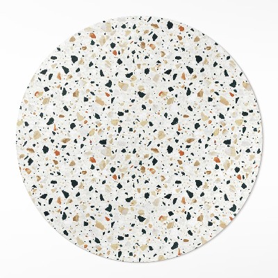 Okrúhly vinylový koberec Ozdobný gres kamenná doska