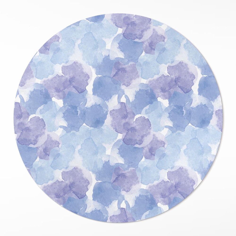 Okrúhly vinylový koberec Akvarelové škvrny abstrakcia