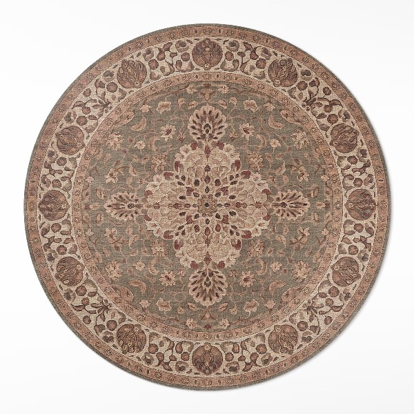 Okrúhly vinylový koberec Ornamenty inšpirované perzským umením