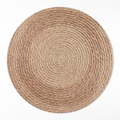 Okrúhly vinylový koberec Špagátové línie v minimalistickom štýle