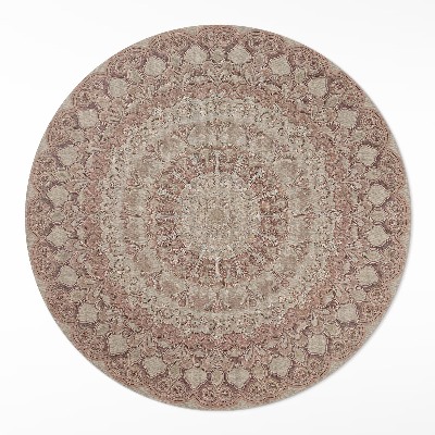 Okrúhly vinylový koberec Geometrická dokonalosť