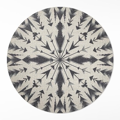 Okrúhly vinylový koberec Aztécke šípky