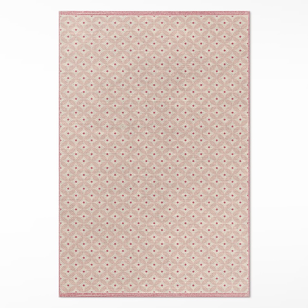 Vinylový koberec Ružový orientálny vzor imitácia látky