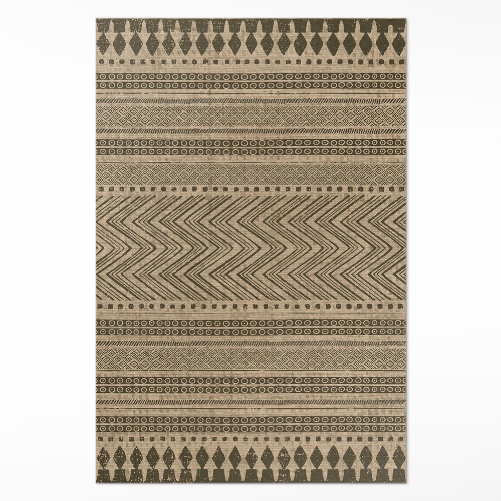 Vinylový koberec Cikcaky a línie imitácia látky