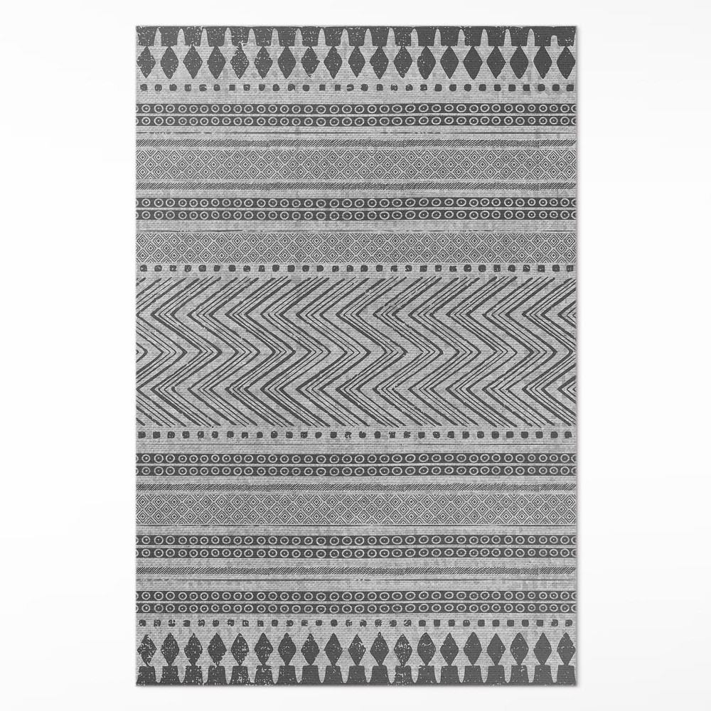 Vinylový koberec Pruhy a cikcaky imitácia látky