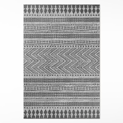 Vinylový koberec Pruhy a cikcaky imitácia látky