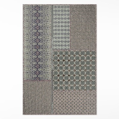 Vinylový koberec Štýl aztécky imitácia zdobenej látky