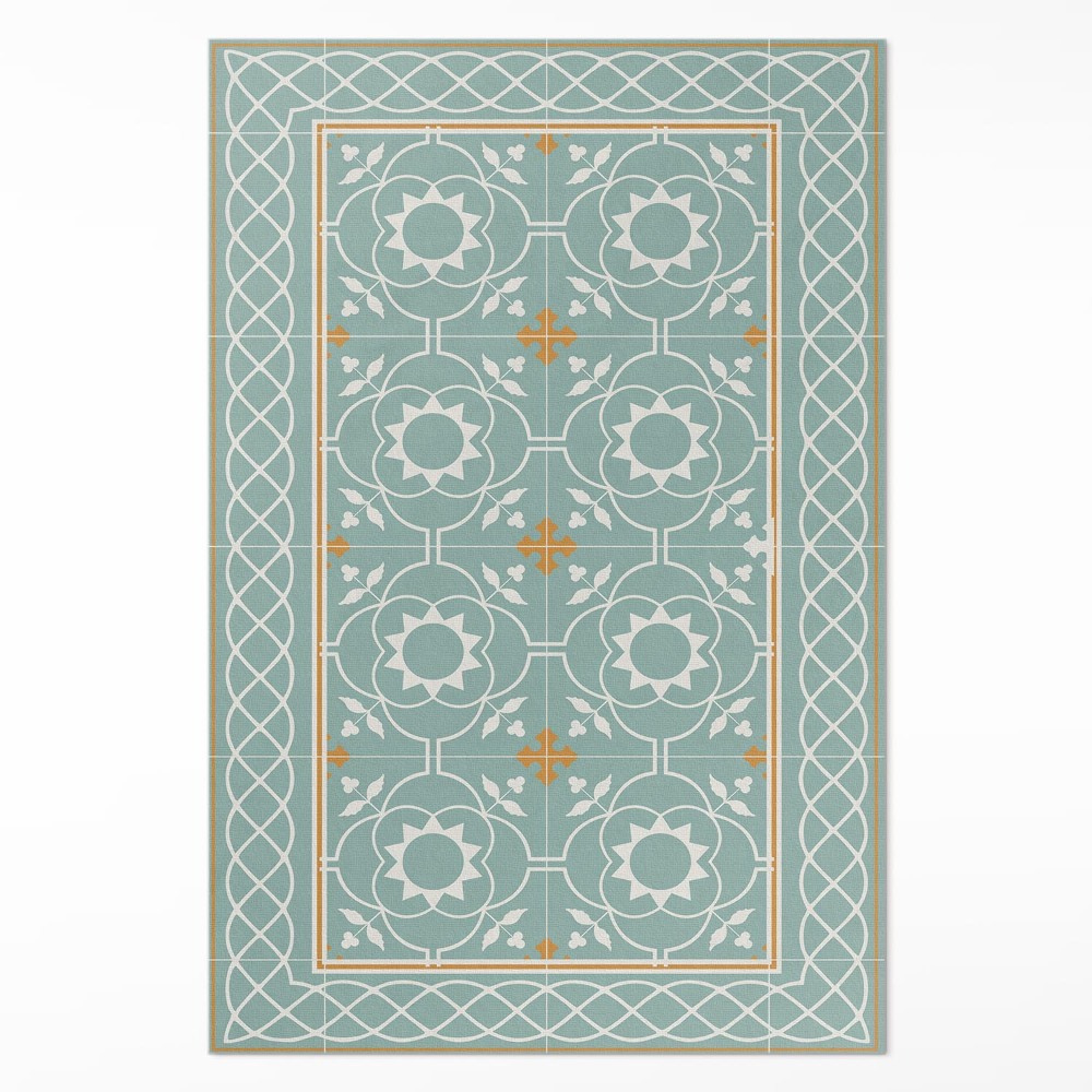 Vinylový koberec Vintage symetria dekoratívne dlaždice