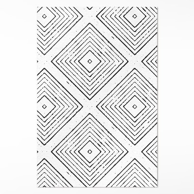 Vinylový koberec Pravidelné štvorce boho vzor