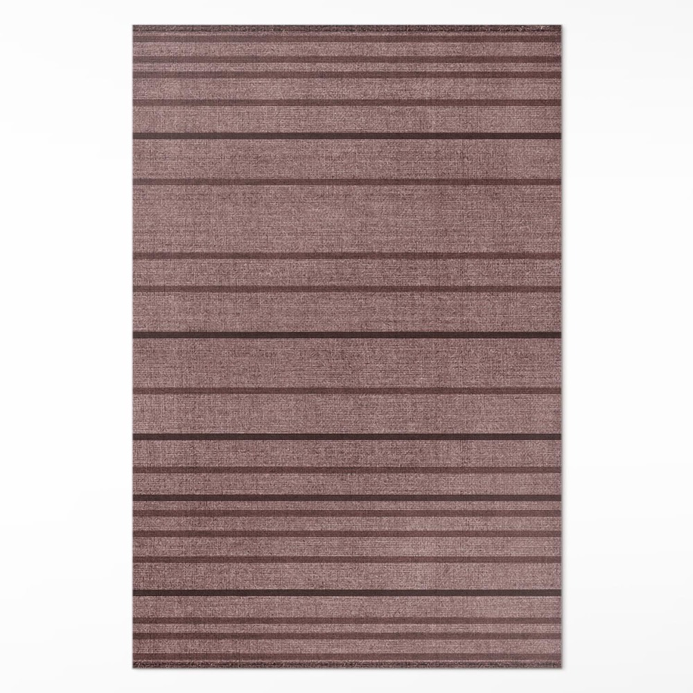 Vinylový koberec Hnedé pruhy štýl boho vintage