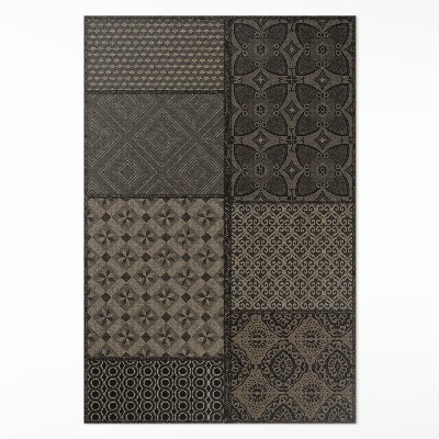 Vinylový koberec Spojenie vzorov imitácia látky