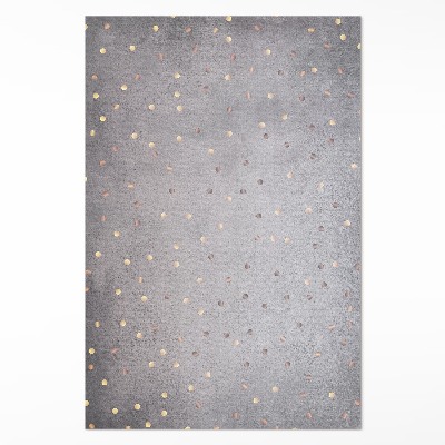 Vinylový koberec Svetlé a tmavé bodky na sivej textúre