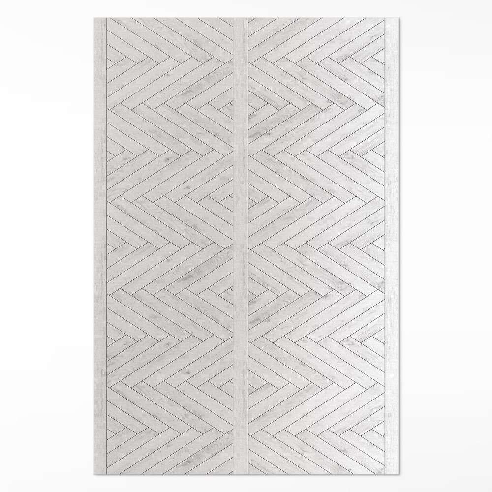 Vinylový koberec Dosky v rybej kosti svetlý parket