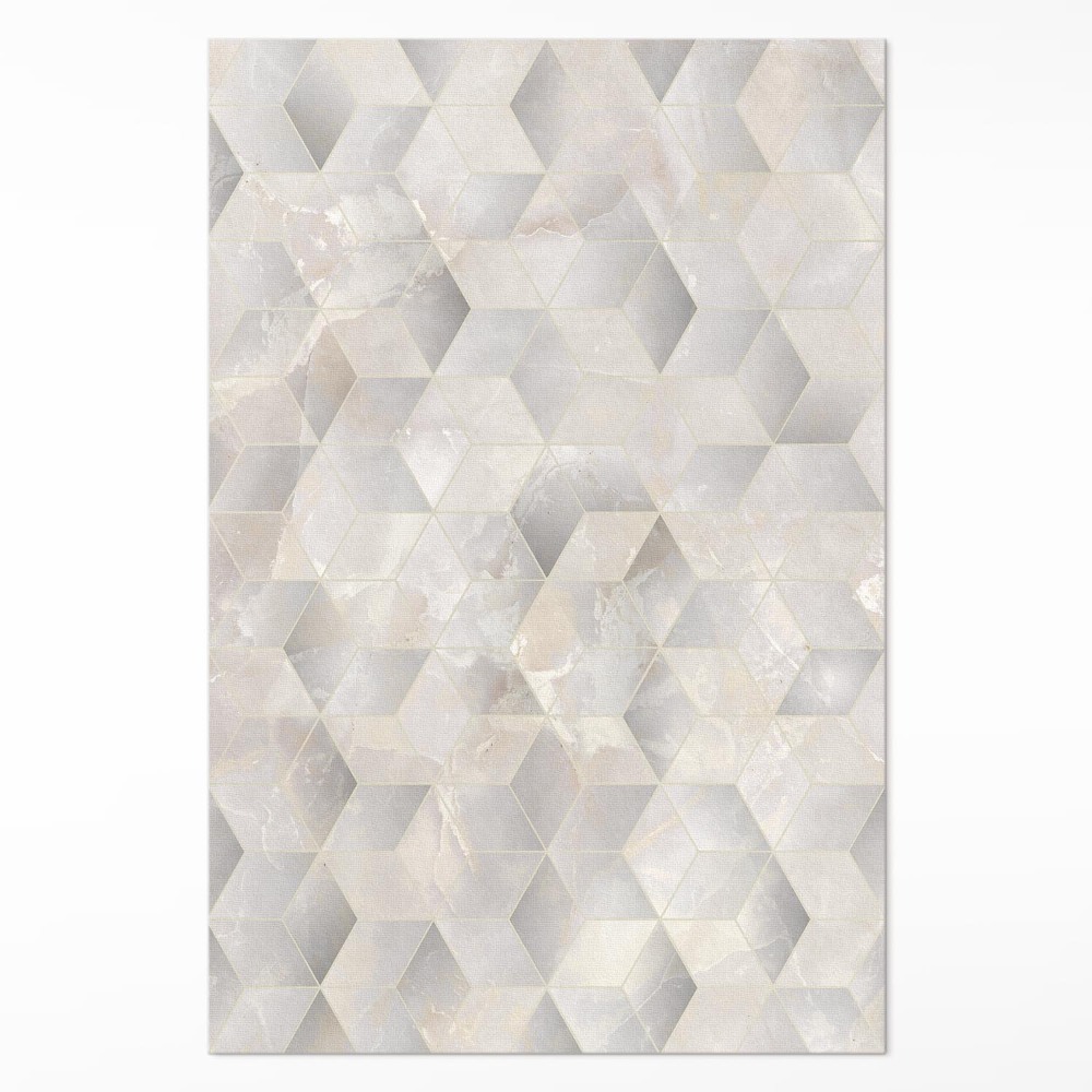 Vinylový koberec Kocky 3D moderný geometrický vzor