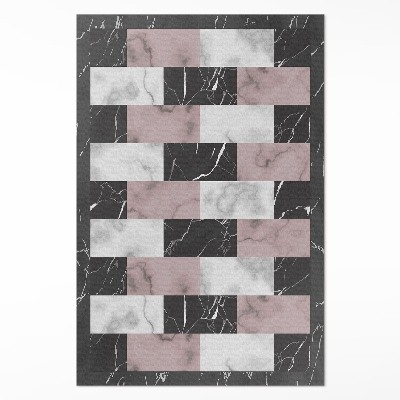 Vinylový koberec Mramorová kocka módna mozaika