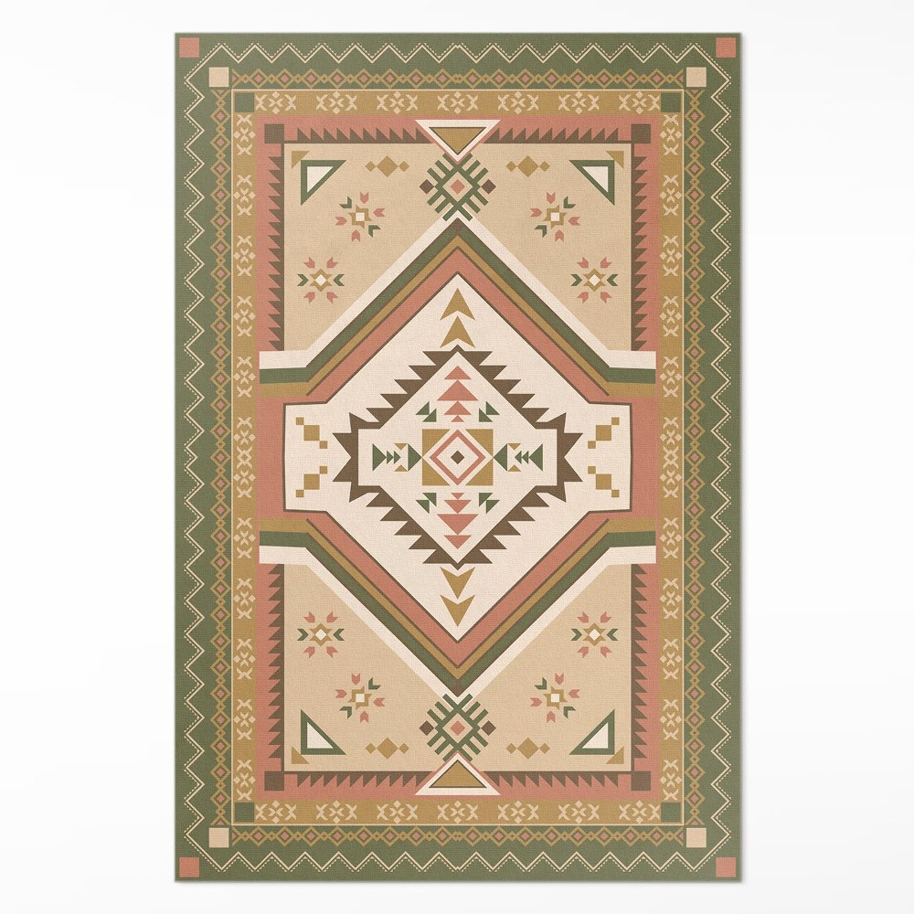 Vinylový koberec Španielska geometria ornamentálny vzor