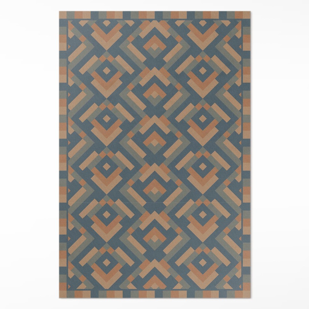 Vinylový koberec Aztécka geometria vzor vintage boho