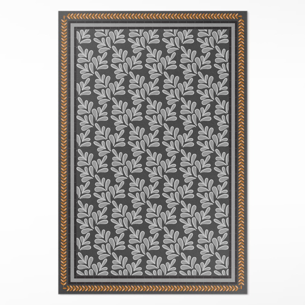 Vinylový koberec Kvetinový vrkoč rastlinný motív