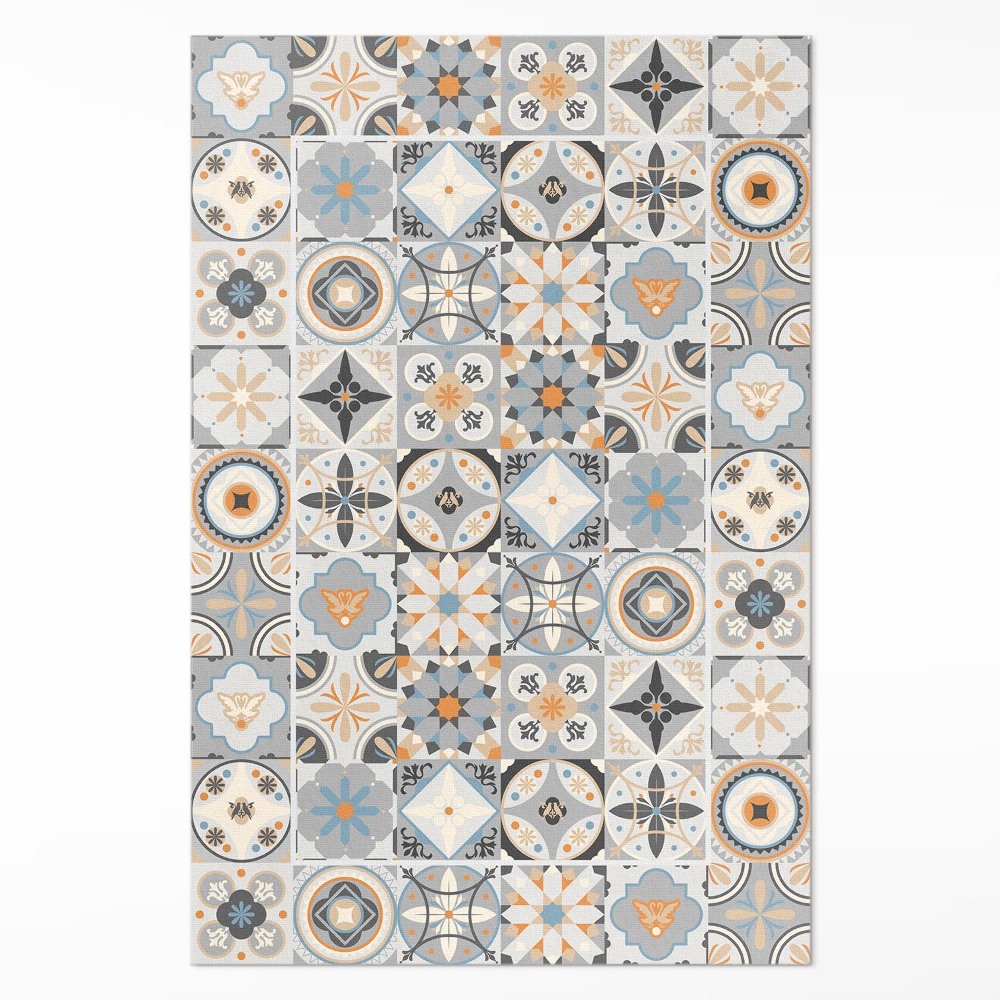 Vinylový koberec Španielske dlaždice pastelová mozaika