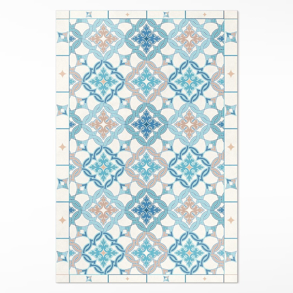 Vinylový koberec Geometrický pletený vzor ozdobné dlaždice