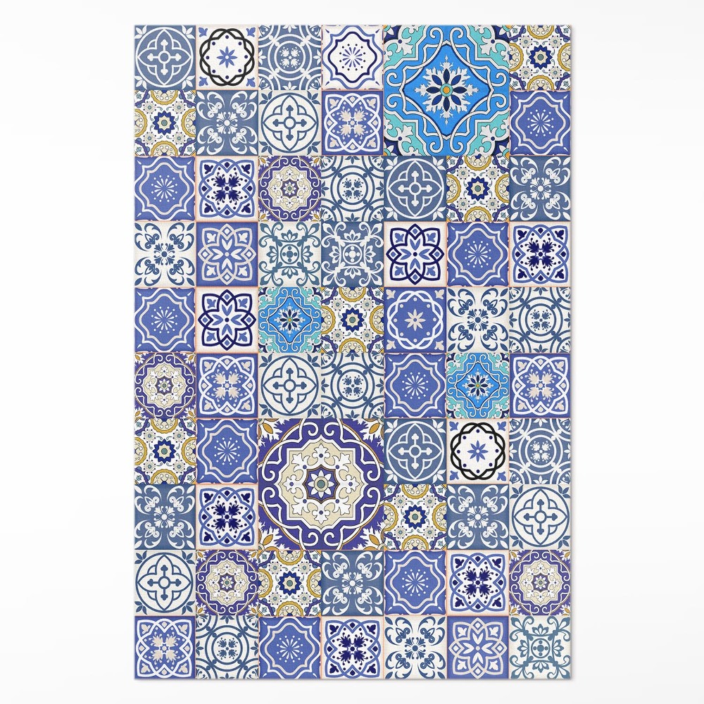 Vinylový koberec Španielske kvety dekoratívna mozaika