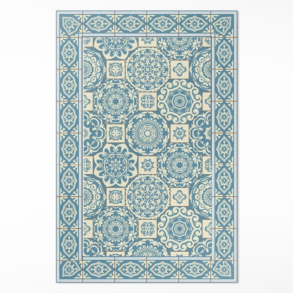 Vinylový koberec Grécka geometria dekoratívne dlaždice