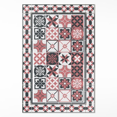 Vinylový koberec Trojfarebná geometria ozdobné dlaždice