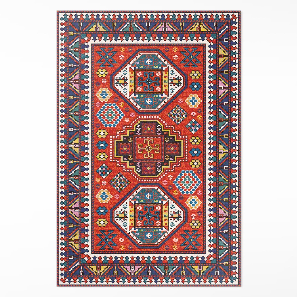 Vinylový koberec Turecký dekoratívny vzor imitácia látky