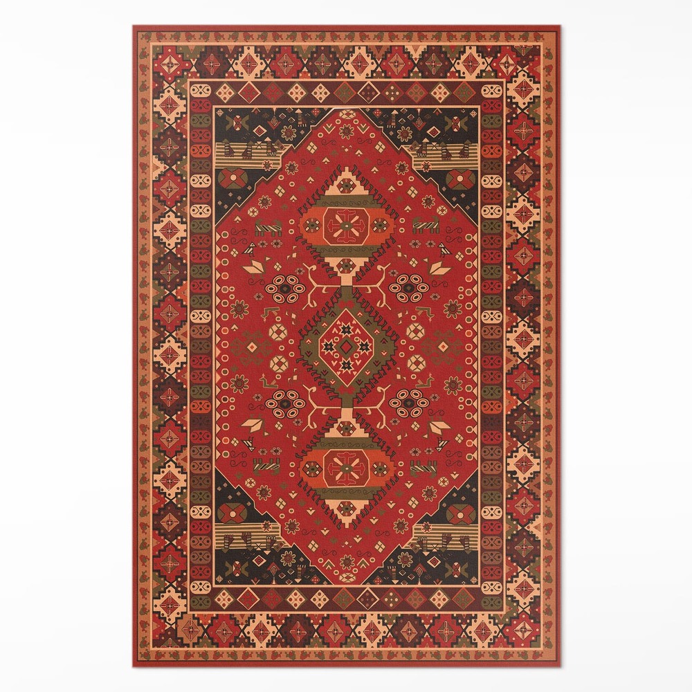 Vinylový koberec Štýl antický rastlinné motívy vintage