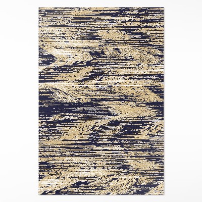 Vinylový koberec Žlté pruhy retro vintage boho